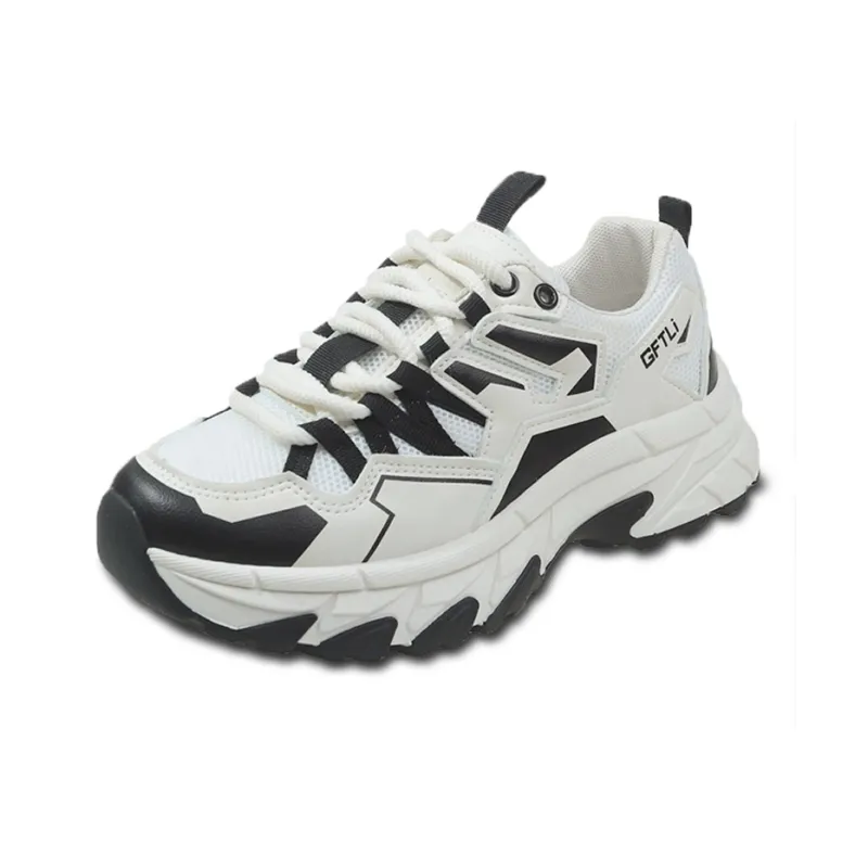 TOMAY Cushioning Breathable Height Increasing Low Top Chunky Sneakers Women's-5