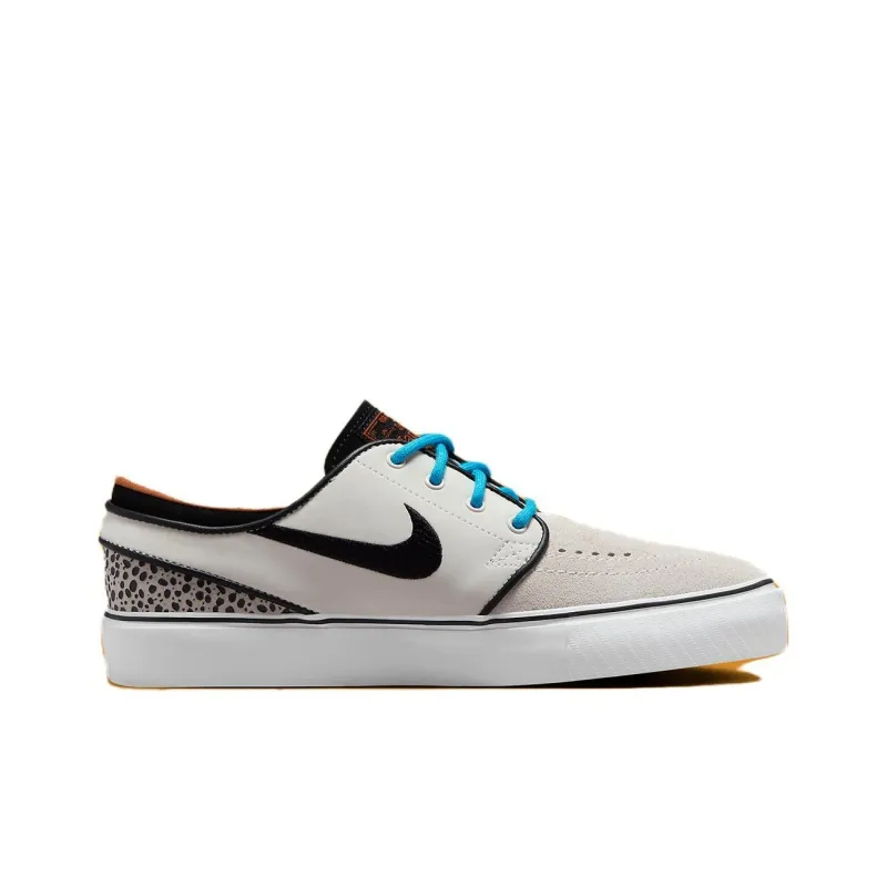 Nike SB Janoski'Olympic' Durable Breathable Low-Top Skateboard Shoes GS White Gray Black-1