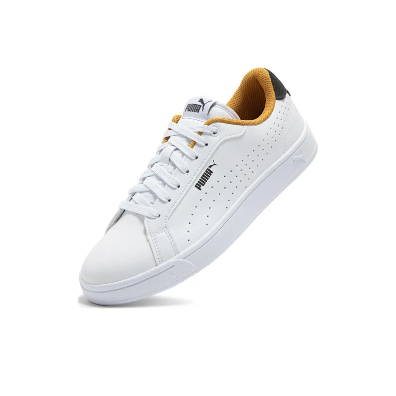 PUMA Grounded Perf Low Top Skateboard Shoes Unisex White Gray-4