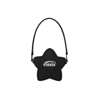 Emis Polyester Stars Shoulder Bag Crossbody Bag Regular Unisex Black