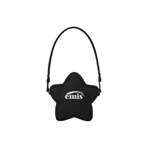 Emis Polyester Stars Shoulder Bag Crossbody Bag Regular Unisex Black