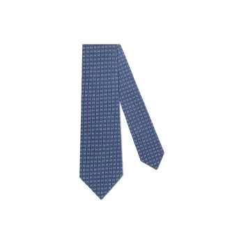 HERMES H Jacquard Ties Unisex