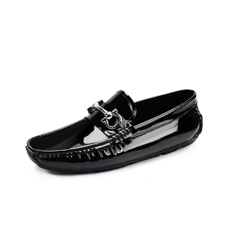 Voguhomme Men's Casual Shoes Men Low Top Black-1