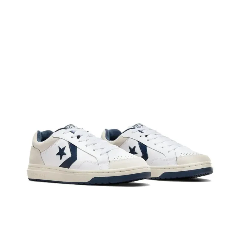 Converse Pro Blaze Classic Wear resistant And Lightweight Low Top Vintage Basketball Shoes Unisex White-2
