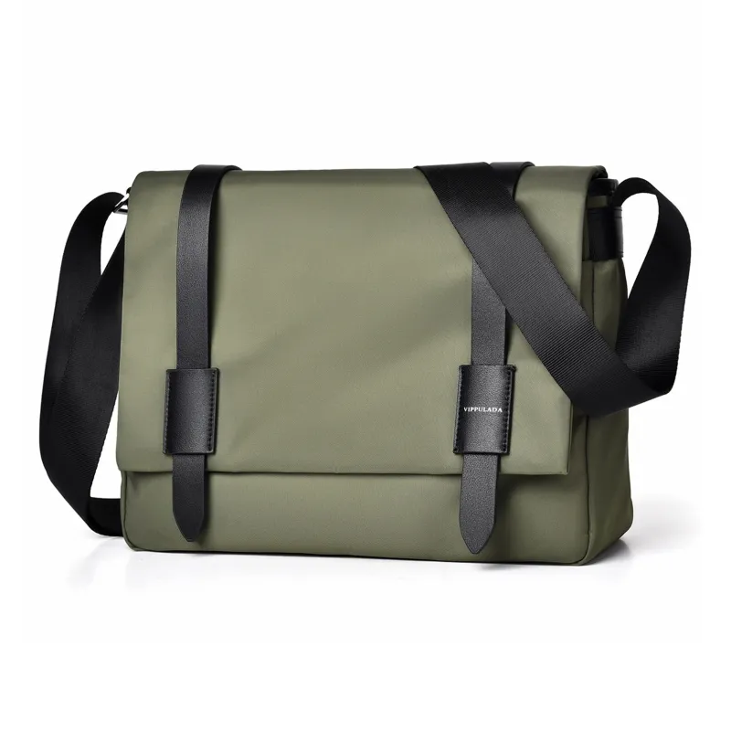 Slazenger Oxford Sports & Outdoors Messenger Bag Shoulder Bag Crossbody Bag Regular Men's Black/Green/Coffee-6