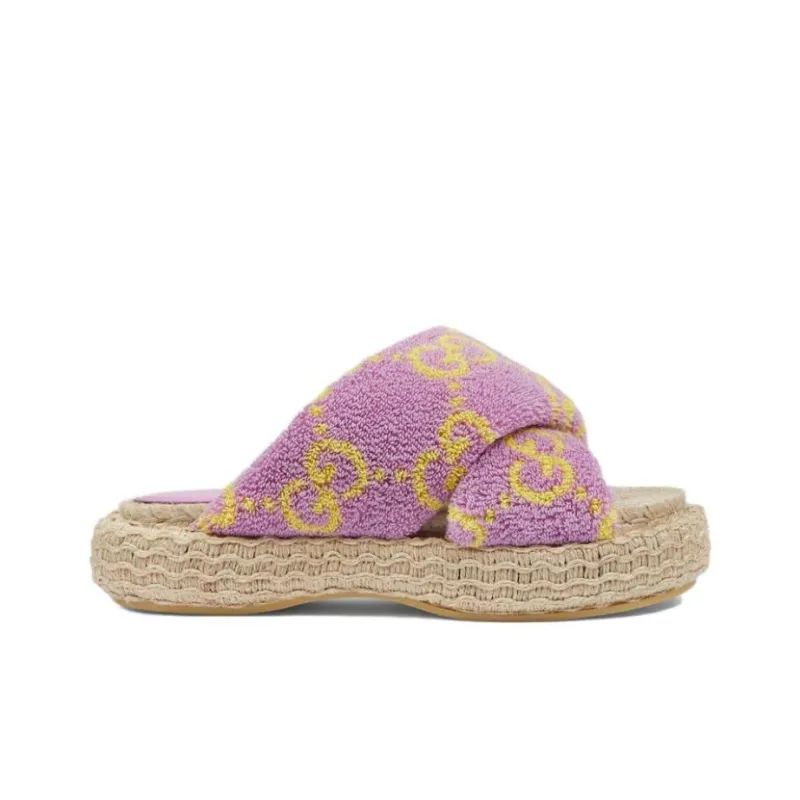 GUCCI Slide Slippers Women's Purple-1