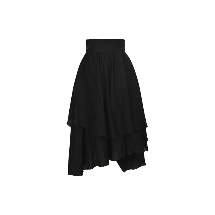 Snbl Casual Long Skirts Women's Black-1