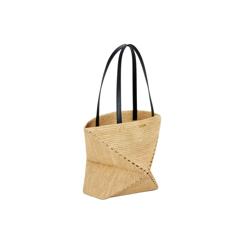 LOEWE Raffia Tote Bag, Shopping Bag, Shoulder Bag, Handbag Women's Natural-1