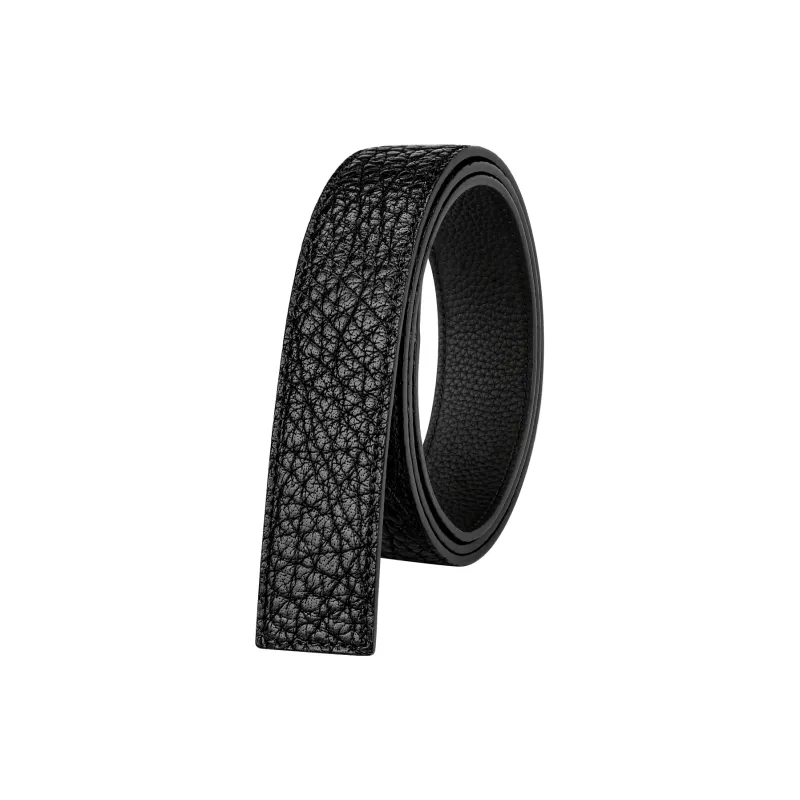 Jaylen Oos Trendy Versatile Wild Cow Leather Textured Top Grain Cow Leather Headless Belt Men's-1