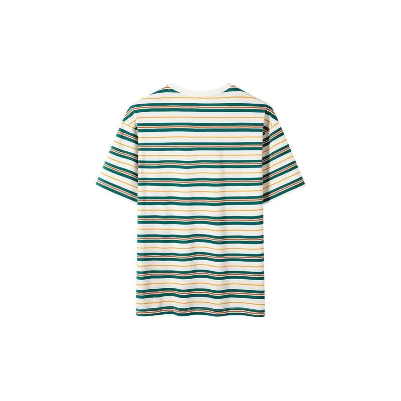 OUTDOOR PRODUCTS T Shirt Men's Green Coffee Brown Multicolor Stripes-1