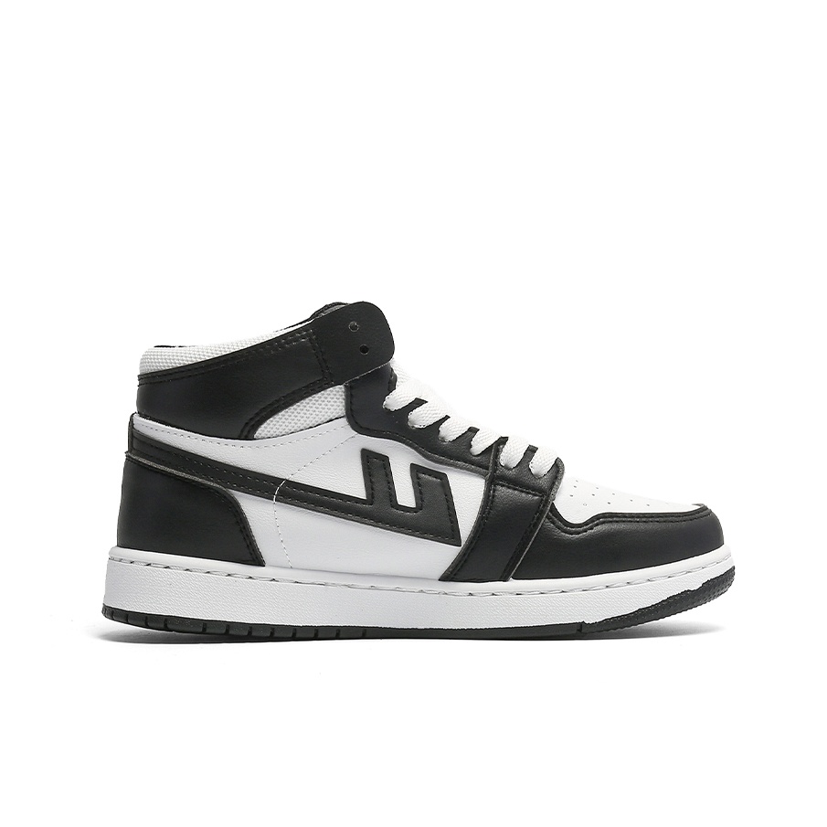 Warrior 1927 Skateboard Shoes Unisex High-Top White Black