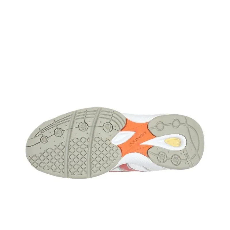 MoonStar MS 3300G Anti-Slip Wear-Resistant Low-Top Casual Shoes Unisex White Red-6
