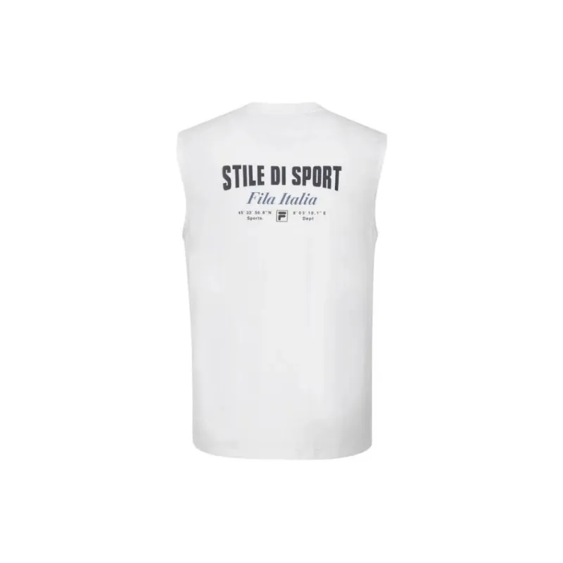 FILA Tank Tops Men White-1