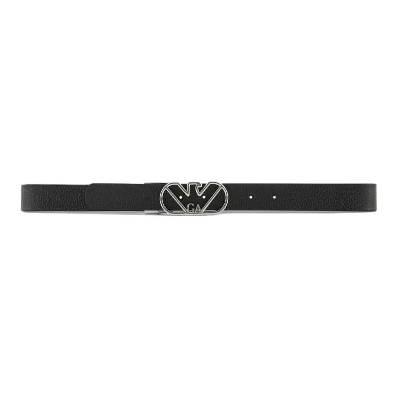 EMPORIO ARMANI Reversible Belt In Deer print Leather With Eagle Buckle-1