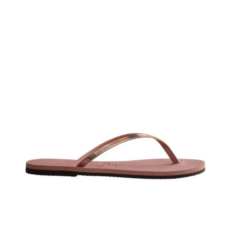 Havaianas You Metallic Abrasion-Resistant Flip Flops Women's Pink-1