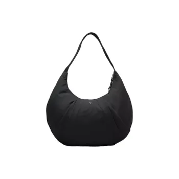 Lululemon Polyester Fabric Crossbody Bags Shoulder Bags Sling Bags Unisex Black