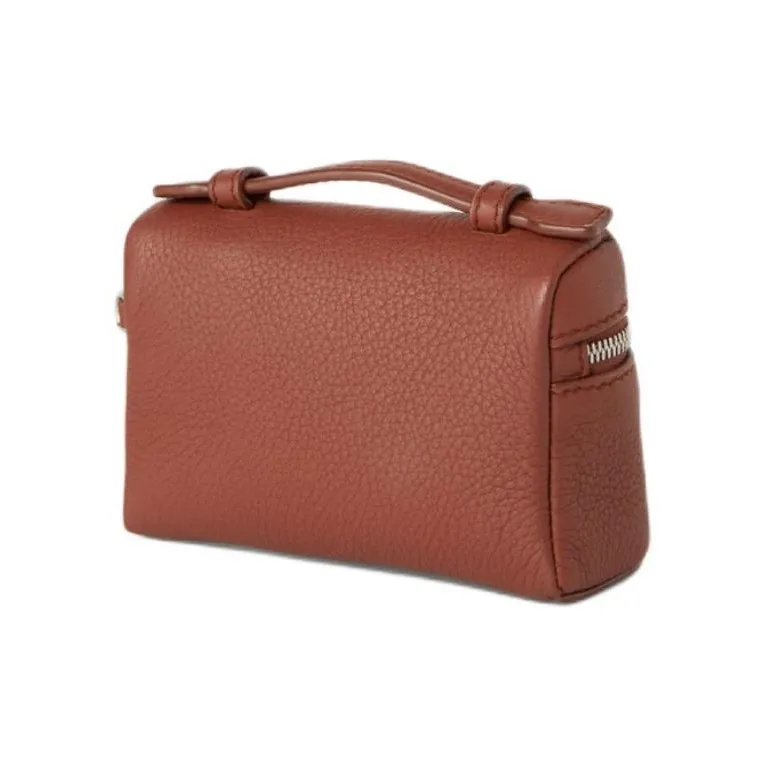 Loro Piana ExtraPocket Calfskin Charm Bag Accessory Women's Red Brown-1