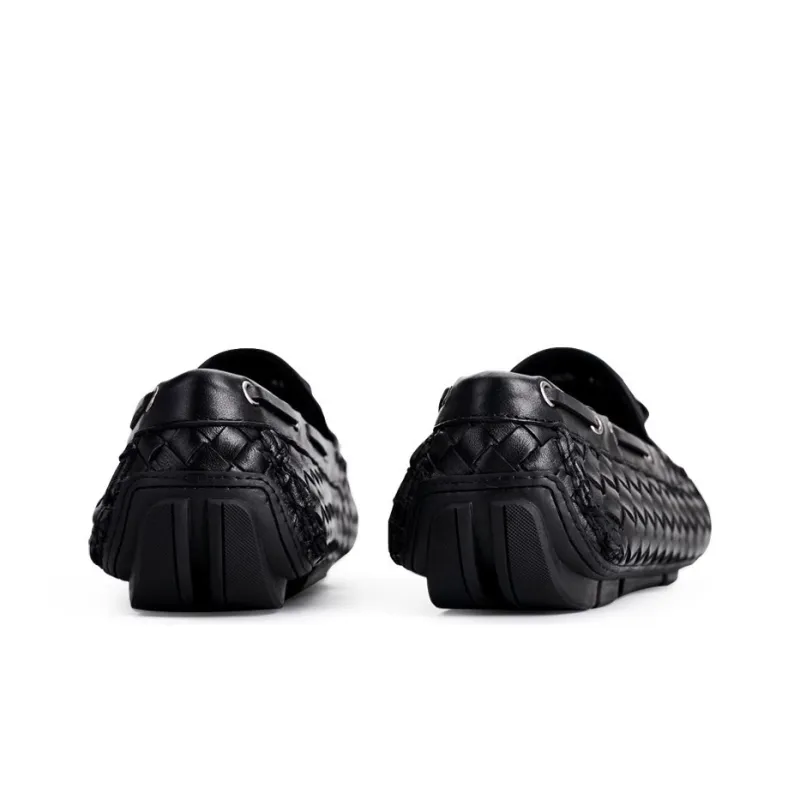 Voguhomme Men's Casual Shoes Men Low Top Black-4