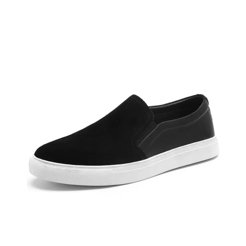 Romon Men's Casual Shoes Men Low Top Black-1