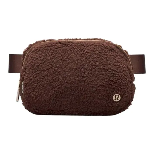 Lululemon Fanny Packs Earth Brown With Gold Accents