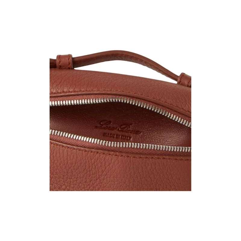 Loro Piana ExtraPocket Calfskin Charm Bag Accessory Women's Red Brown-2