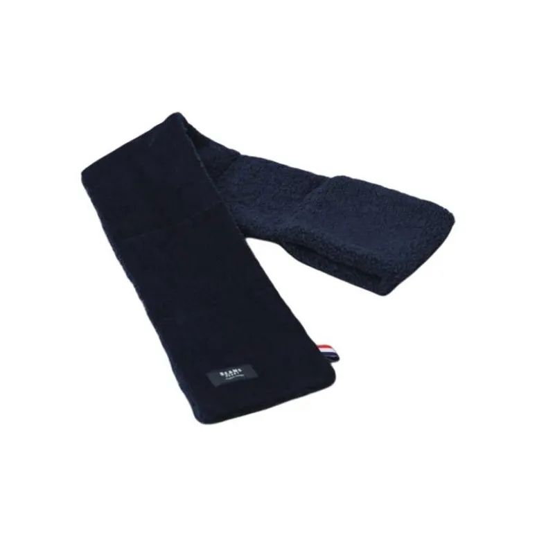 Beams Knit Scarves Men's Brown/Blue-5
