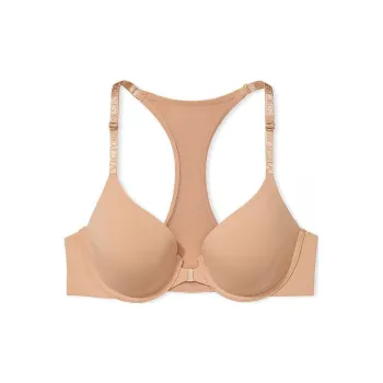 Victoria's Secret THE T-SHIRT Lightly Lined Front-Ce Fl Ce Bra/Praline Bra Women's Fruit Seed Candy