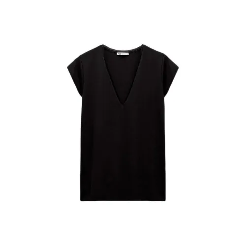 ZARA T-Shirts Women's Black