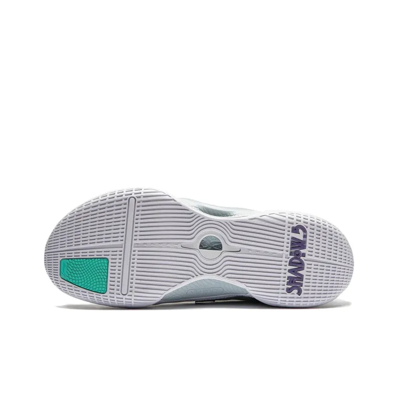 LiNing Shadow 5 V2 Cushioning Anti Slip Wear Resistant Breathability Low Top Basketball Shoes Men's Light Blue White-6