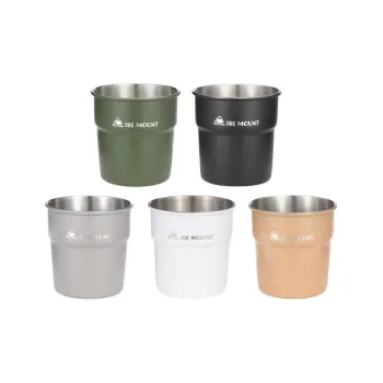 MUXING Outdoor Water Equipment Water Container 0.3L Camping 304 Stainless Steel