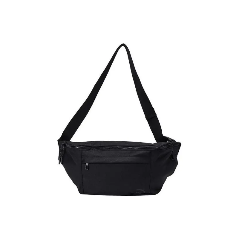 Anta Life Collection Fabric One Shoulder Crossbody Bag, Sling Bag Regular Unisex Black-0