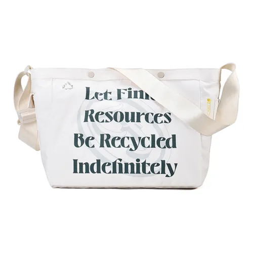 FINITE LOOP Water-Repellent Fabric Recycled Material Eco-Friendly Cloth Crossbody Bag Unisex Multicolor