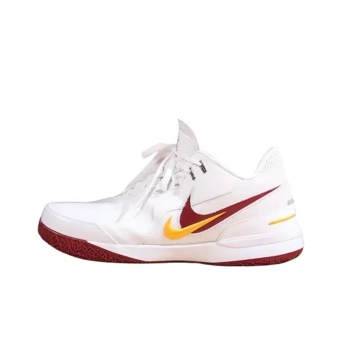 Nike LeBron NXXT Gen 'USC' Wear Resistant Low Top Basketball Shoes Men's White Red Yellow