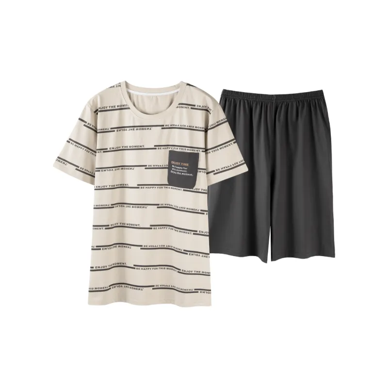 CHUDUAN Men Pajama Sets-2