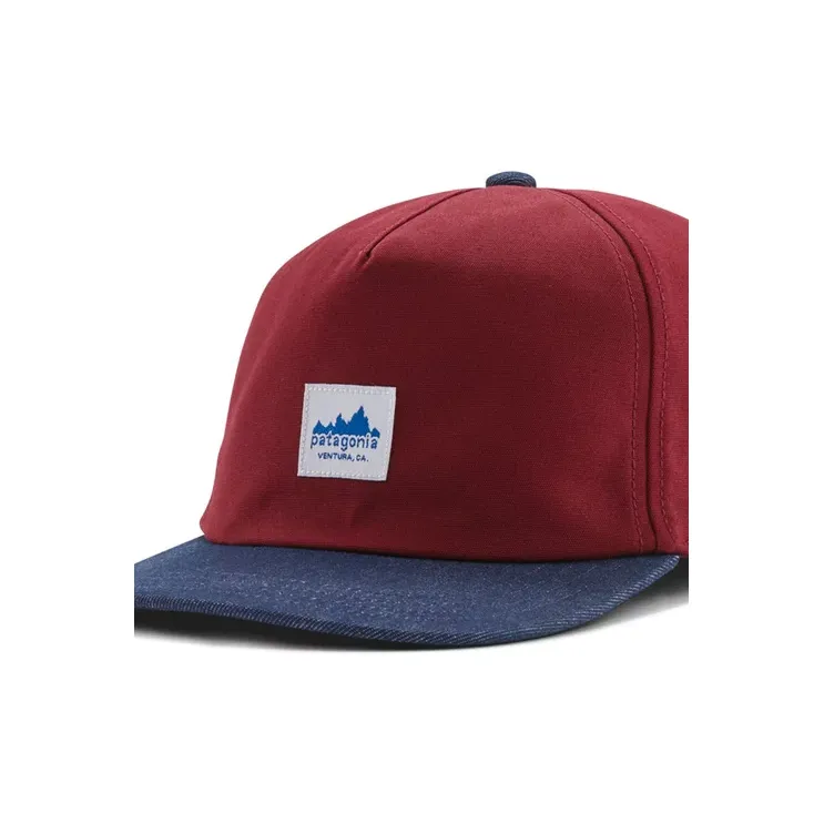 Patagonia Cotton Fabric Elastane Baseball Caps Unisex Red-2