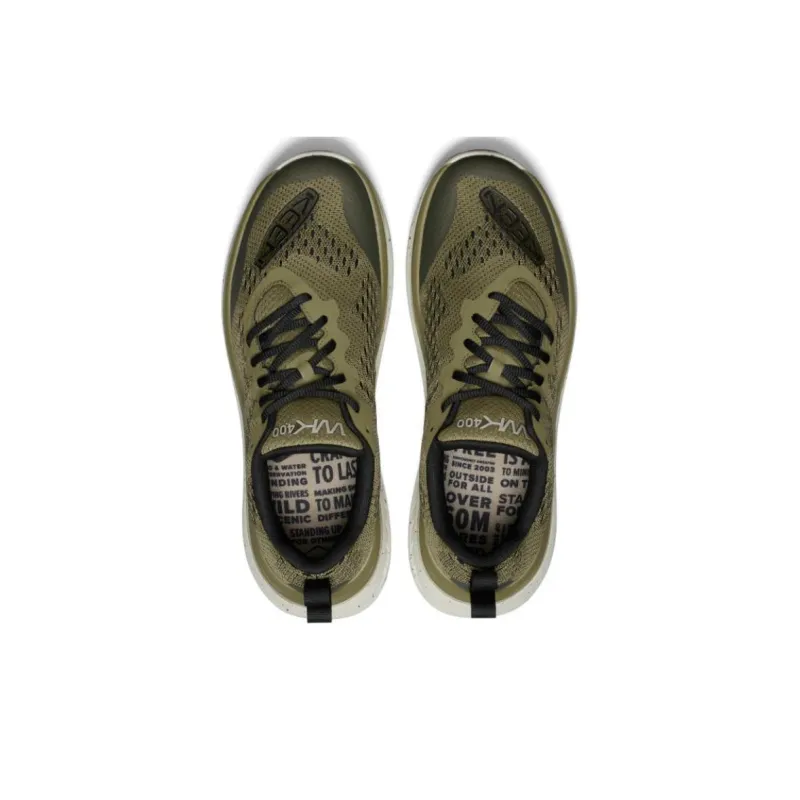 KEEN WK400 Double Cushioning, Wear Resistant Low Top Outdoor Shoes Men's Green-4