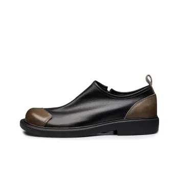 Brounvanm Men's Casual Shoes Men Low Top Black/Coffee