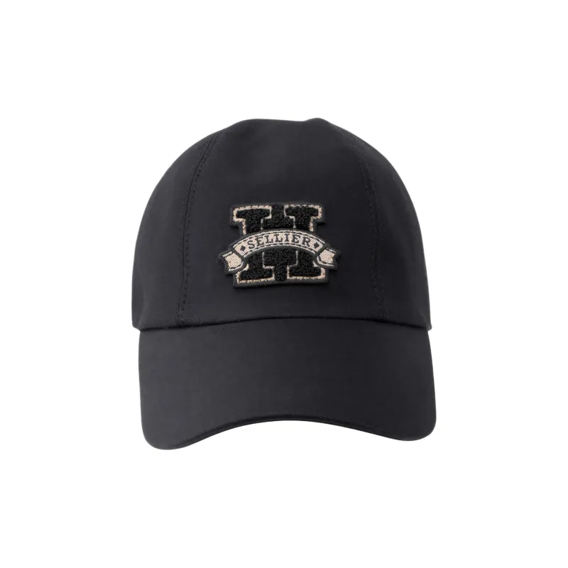 HERMES Cotton Baseball Caps Unisex Black-1