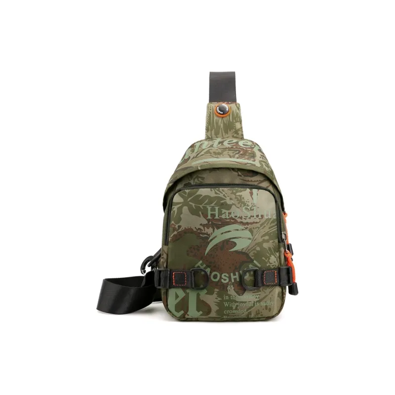 Venerable Brahma Nylon Sling Bag Regular Men's Camouflage/Dark Blue/Jasper/Black/Army Green-0