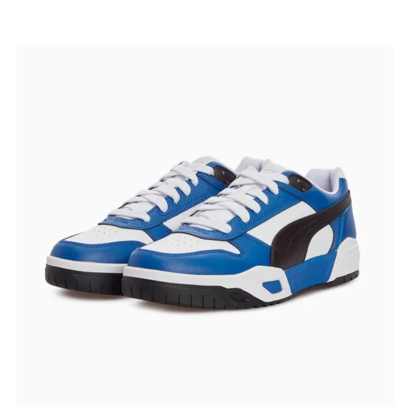 PUMA Rbd Tech Cushioning, Wear Resistant Low Top Skateboard Shoes Unisex White Blue Black-2