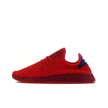 Adidas Originals Deerupt Cushioned Anti Slip And Wear Resistant Lightweight Low Top Casual Shoes Unisex Red