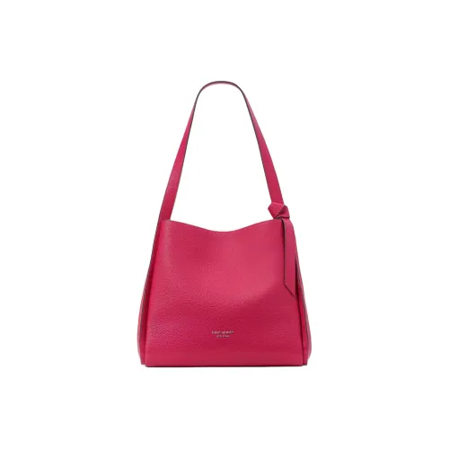 Kate Spade Litchi Grain Leather Handbag Shoulder Bag Large Size Women's Rose Multicolor