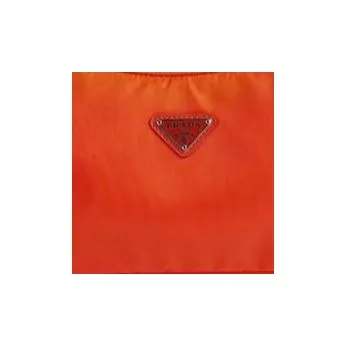 PRADA Re-Edition Recycled Nylon One Shoulder Handbags Mini Women's Orange-5