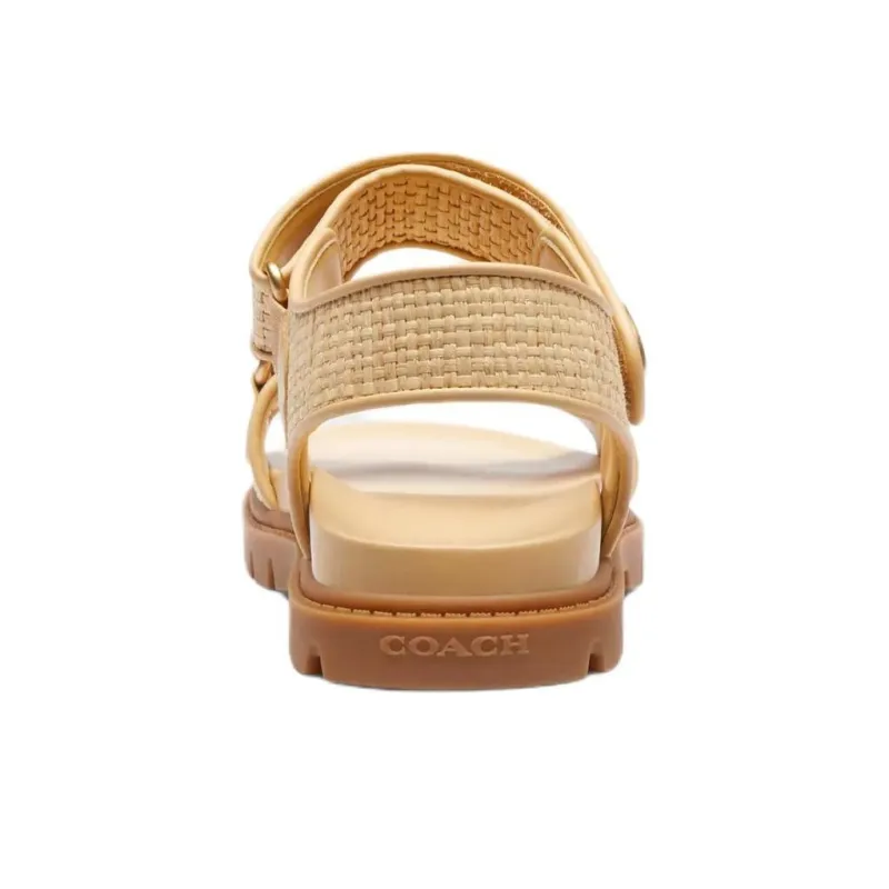 COACH Brynn Beach Sandals Women's Yellow-4