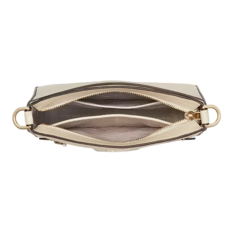 Kate Spade Hudson Litchi Grain Leather Messenger Bag Shoulder Bag Crossbody Bag Women's Beige-3