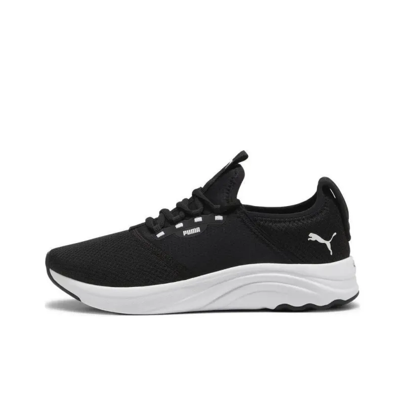 PUMA Softride Shock Absorbers With Slip Resistant Features Low Top Running Shoes Women's Black White-0