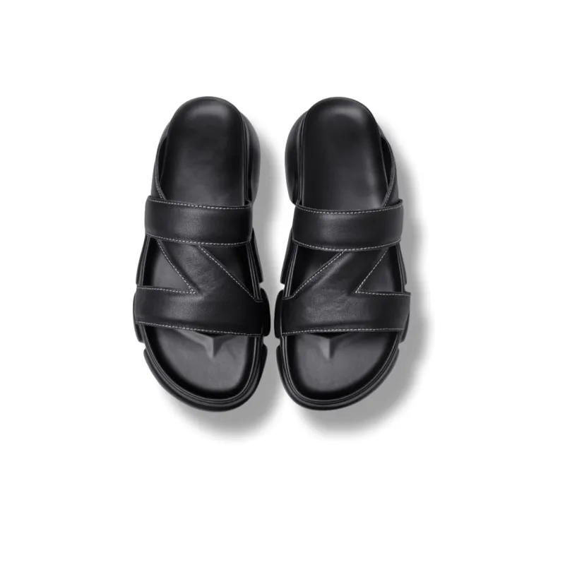 Brounvanm Beach Sandals Men's Black-2