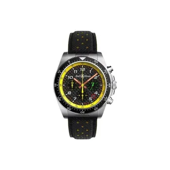 BELL & ROSS Automatic Mechanical Movement Men's Watches Watch 43mm Black Dial Steel Case Cowhide Strap