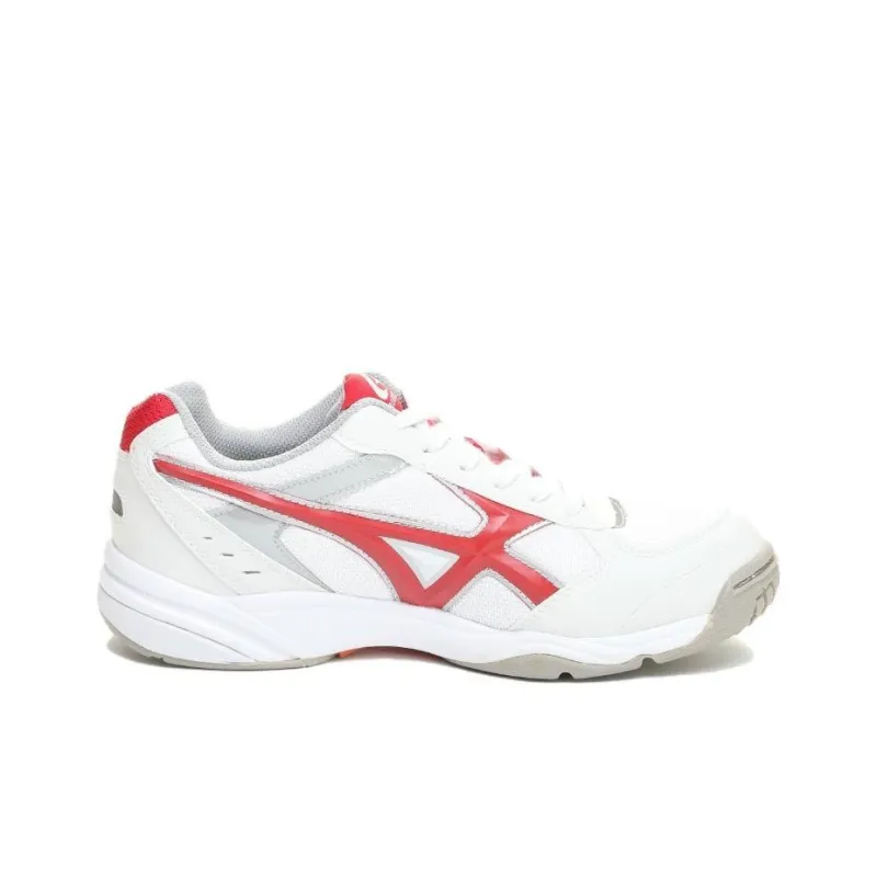 MoonStar MS 3300G Anti-Slip Wear-Resistant Low-Top Casual Shoes Unisex White Red-1