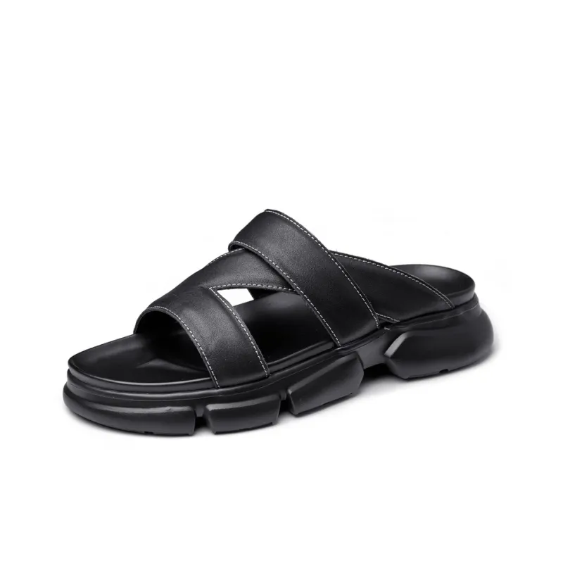 Brounvanm Beach Sandals Men's Black-1